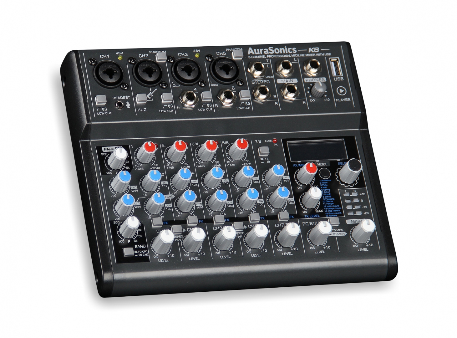 AuraSonics K8 компактный микшерный пульт в Месягутово