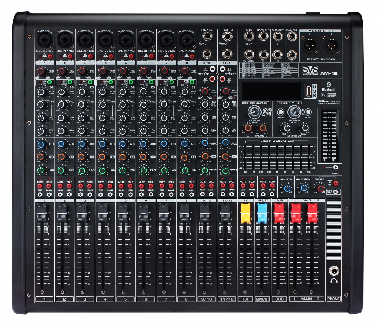 SVS Audiotechnik mixers AM-12 Микшерный пульт аналоговый, 12-канальный в Месягутово